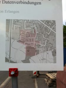 Ausbaugebiet Glasfaser Erlangen-Bruck